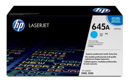 Cartușe multifuncționale - Cartus Toner HP 645A Original Cyan