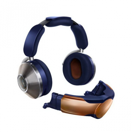 Căști audio telefoane mobile - Căști Dyson Zone Absolute+ cu anulare a zgomotului cu filtru de aer magnetic ( Albastru de Prusia /Cupru strălucitor )