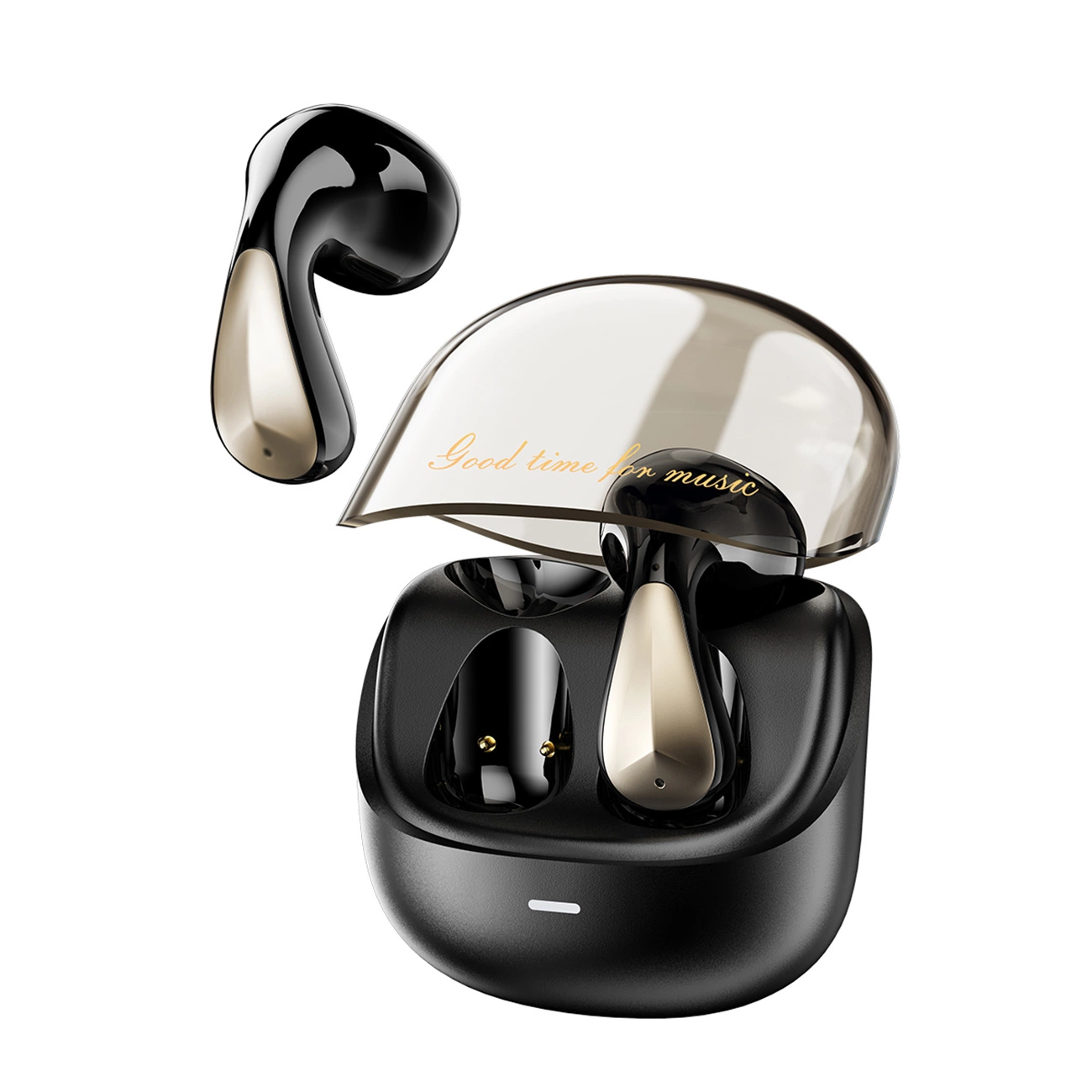 Căști fără fir wireless  Dudao U16Pro TWS cu carcasa de incarcare si  Bluetooth 5.3 - negru [0]