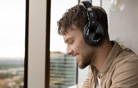 Căști wireless OneOdio Fusion A70 over-ear Bluetooth, culoare auriu [4]