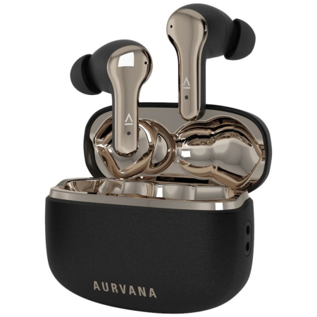 Căști Creative Aurvana Ace SXFI negre cu accente aurii și carcasă de încărcare [1]