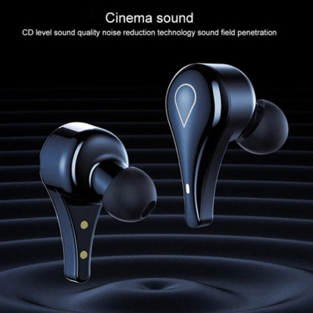 Căști wireless Lenovo (LP3) - Bluetooth 5.0, afișaj LED, IPX5 rezistent la apă - negru [6]