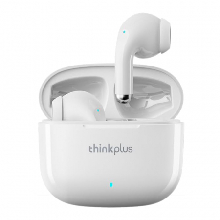 Căști audio telefoane mobile - Căști wireless ThinkPlus LivePods (LP40 Pro) - TWS, Bluetooth 5.1, HiFi, sunet stereo, IPX5 - albe