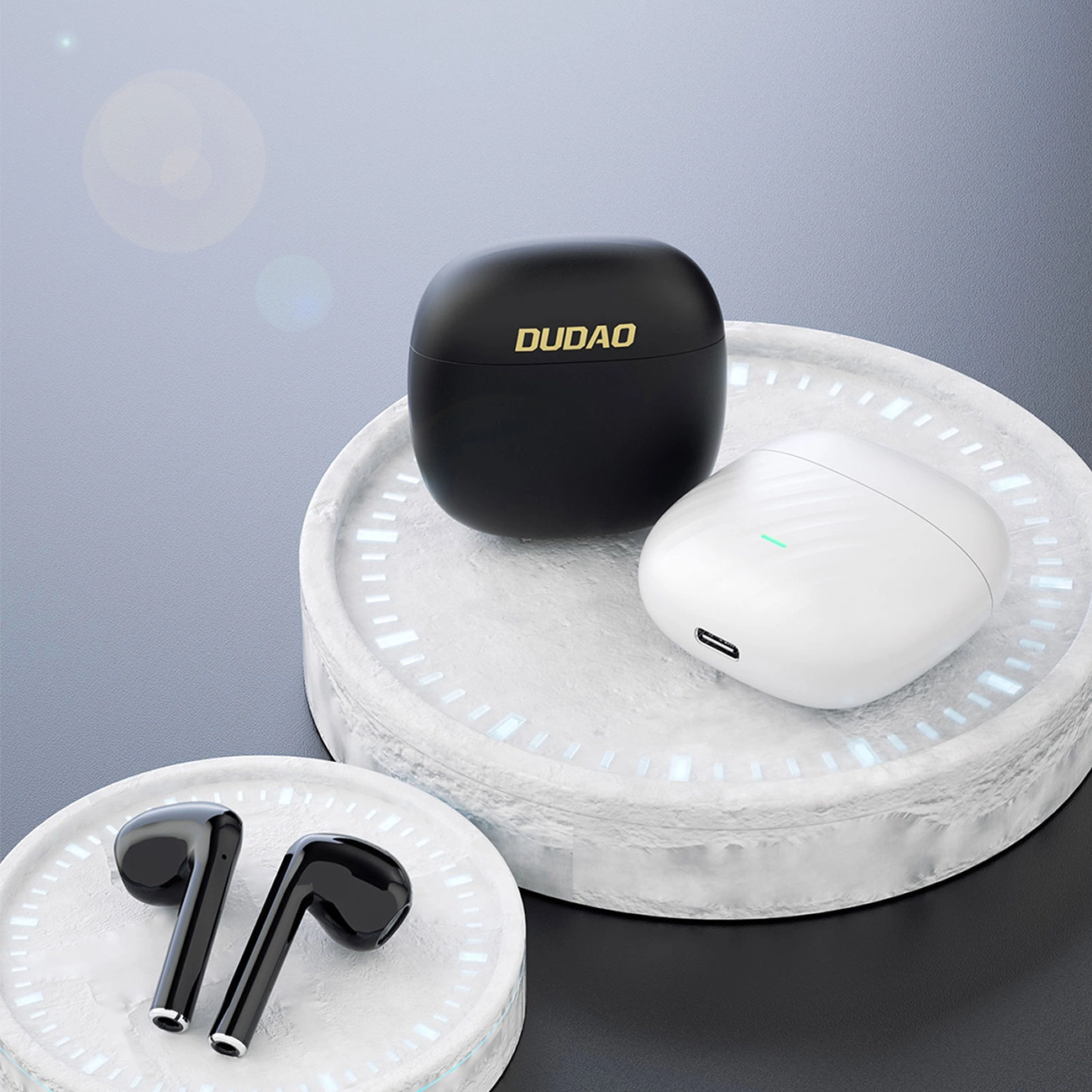 Căști wireless TWS Dudao U14+  , Carcasa de incarcare ,  Bluetooth 5.3 - negru [3]