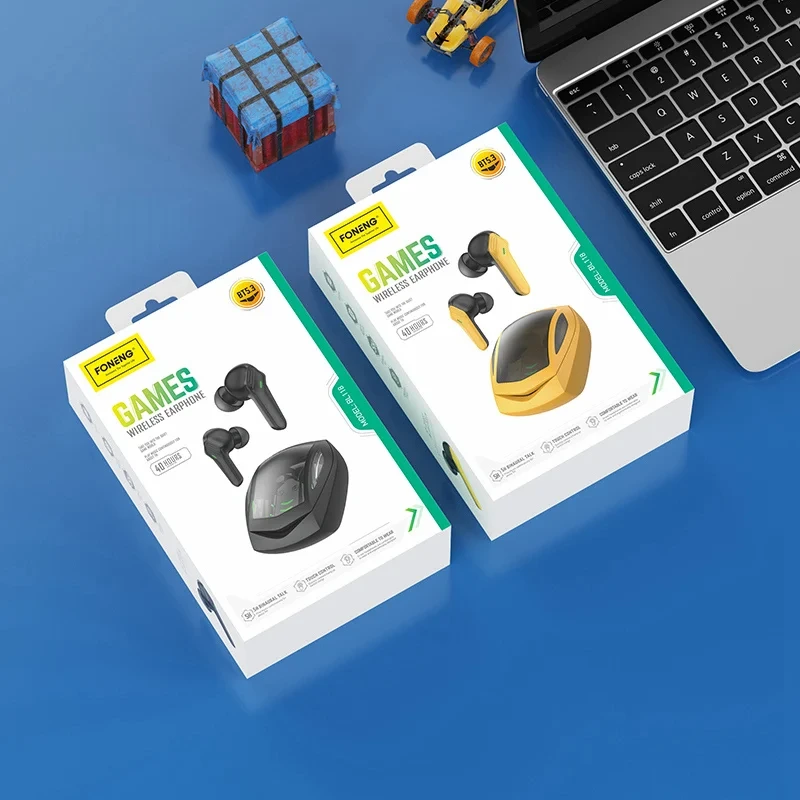 Căști wireless TWS Foneng BL118 cu carcasă de încărcare, culoare negru [2]