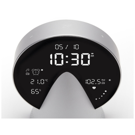 Ceas deșteptător Lexon Conic Clock argintiu [1]
