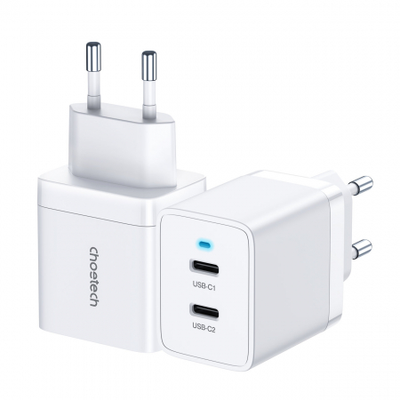 Choetech 2xUSB-C PD 40W charger white (Q5006-EU) [7]