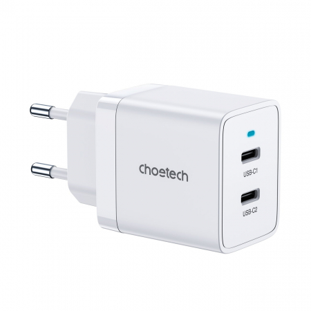 Choetech 2xUSB-C PD 40W charger white (Q5006-EU) [6]