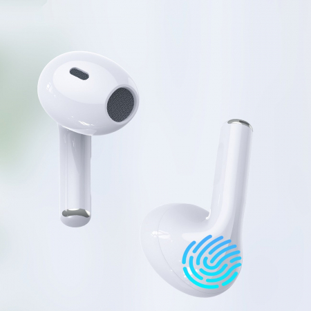 Căști Wireless Choetech TWS BH-T08 Alb – Sunet Clar, Autonomie Lungă, Cu Carcasă de Încărcare [3]