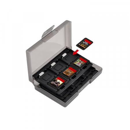 Dobe set of caps for Nintendo Switch + box for memory cards black (TNS-1844) [2]