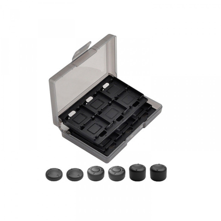 Dobe set of caps for Nintendo Switch + box for memory cards black (TNS-1844) [1]