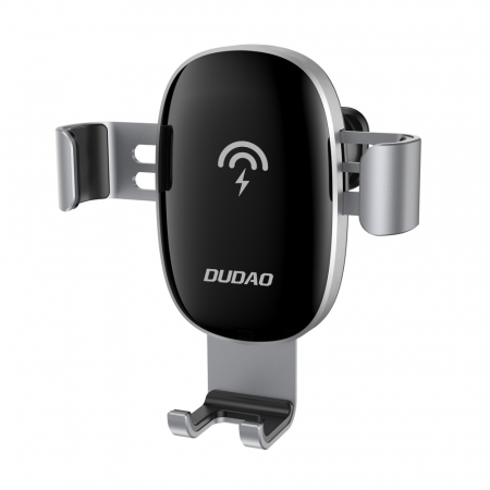 Încărcătoare/Suporturi Auto - Suport auto Dudao 15W Wireless Qi Charger – Încărcare rapidă wireless pentru telefon, suport pentru grila de ventilație