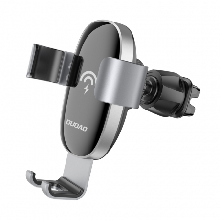 Suport auto Dudao 15W Wireless Qi Charger – Încărcare rapidă wireless pentru telefon, suport pentru grila de ventilație [1]