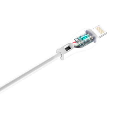 Dudao cable USB / Lightning cable 2.4A 1m white (L4L 1m white) [2]