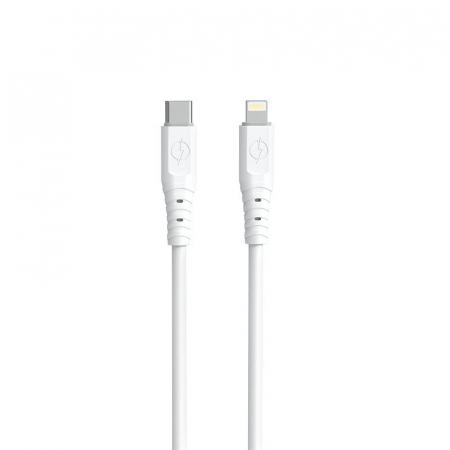 USB-C - Dudao cable, USB Type C cable - Lightning 6A 65W PD white (TGL3X)
