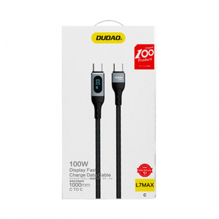 Dudao cable USB Type C - USB Type C fast charging PD 100W 1m black (L7MaxC) [2]