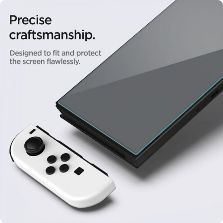 Folie de sticla Spigen GLAS.TR "EZ FIT" 2-PACK NINTENDO SWITCH OLED [7]