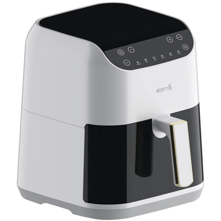 Friteuză cu aer cald Deerma DEM-KZ130W 5.5L, 1300W, alb/negru [1]