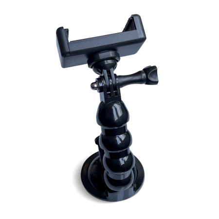 Suport GoPro cu ventuză pentru camere sport GoPro, DJI, Insta360, SJCam, Eken + adaptor smartphone (ventuza auto GoPro) [3]