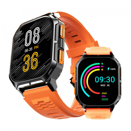 Smartwatch HiFuture FutureFit Ultra3 portocaliu cu apeluri Bluetooth și funcții fitness [2]