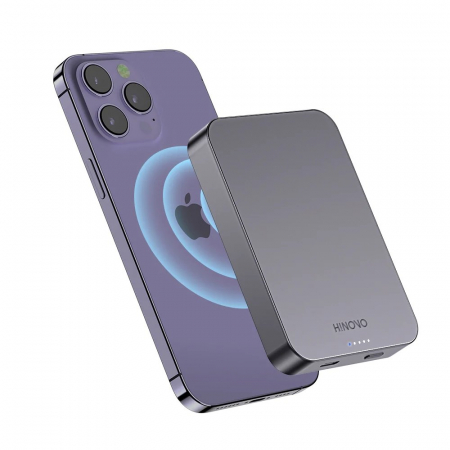 Hinovo magnetic wireless power bank MagSafe 10000mAh 15W gray (MB1-10000) [0]