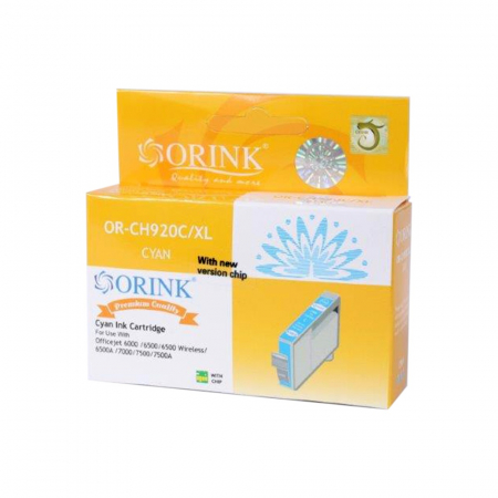 Cerneală - Hp 920XL/CD972A ink cartridge cyan, ORINK