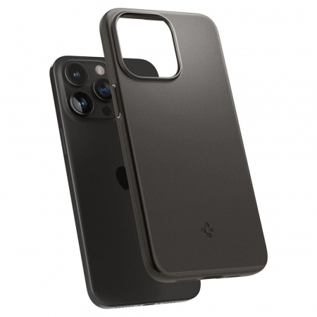 Husa Spigen Thin Fit, gunmetal - iPhone 15 Pro Max [6]