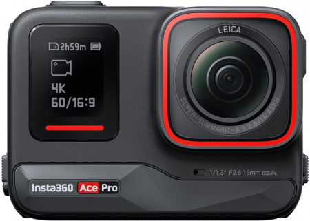 Camera video sport - Insta360 Ace Pro Standalone, rezolutie foto "48MP, video format MP4, timp incarcare 46 min, negru