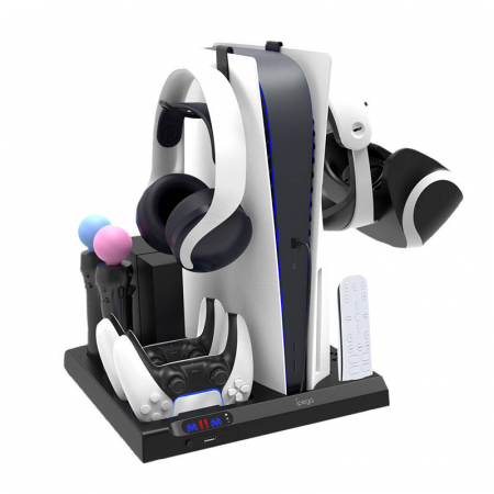 iPega PG-P5028 Multifunctional Cooling Stand for PS5 and accessories (black) [1]