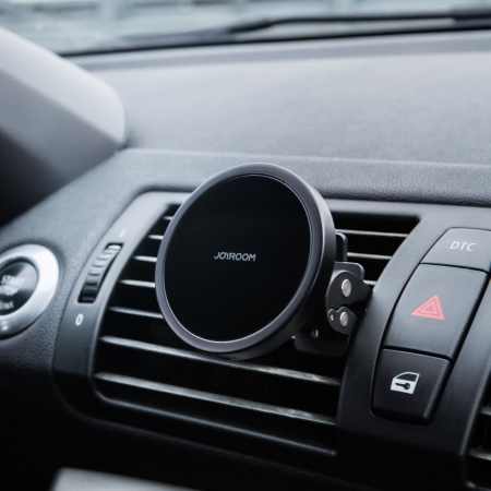 Suport auto Joyroom Qi Wireless Induction Charger 15W – Încărcare rapidă wireless pentru iPhone, compatibil MagSafe [9]