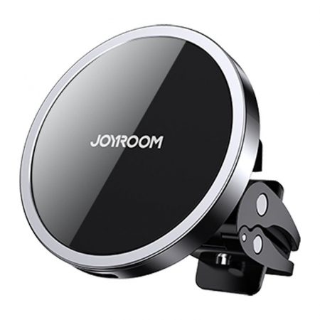 Accesorii telefoane mobile - Suport auto Joyroom Qi Wireless Induction Charger 15W – Încărcare rapidă wireless pentru iPhone, compatibil MagSafe