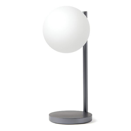 Smart Home - Lampă LED Lexon Bubble Lamp LH70X gri metalizat cu încărcător wireless