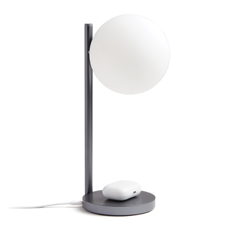 Lampă LED Lexon Bubble Lamp LH70X gri metalizat cu încărcător wireless [1]