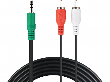 Cabluri - MiniJack-M->2xRCA-M 2 m