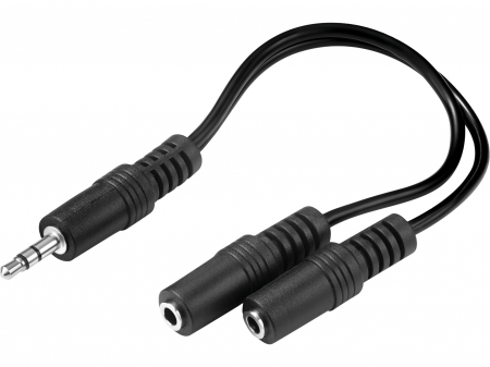 Adaptoare Audio - MiniJack Splitter 1->2