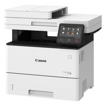 Multifuncționale - Multifunctional laser mono Canon Image Runner 1643I II, dimensiune A4 (Printare, Copiere, Scanare), viteza 43 ppm, duplex, rezolutie max 1200x1200dpi, memorie 1GB RAM, processor: 800 Mhz x 2, alimentare hartie standard 650 coli, max 2300 coli, UFR II, PCL6, PCL5, Adobe® PostScript® 3,imprimare de pe USB((JPEG/TIFF/PDF), impriamre securizata, copiere 43 ppm, pana la 999 copii, marire-micsorare 25-400%, scanare color rezolutie optica 600X600 dpi, scanare catre e-mail, PC, USB, FTP, cloud, DADF 50 coli, volum de printare max 80000 pagini/luna, ecran LCD tactil 12.7cm, interfata: USB 2.0 , Retea, Wireless, Wireless Direct Connection, TONERELE NU SUNT INCLUSE IN PACHET, consumabil: T06 (20500 pagini), optional: sertar 550 coli-Paper feeder PF-C1, card reader: MiCard Attachment kit-B1, Copy Card Reader-F1, Copy Card Reader Attachment-J1, Barcode Printing:  Barcode Print Kit-E1E, Control I/F Kit-C1.