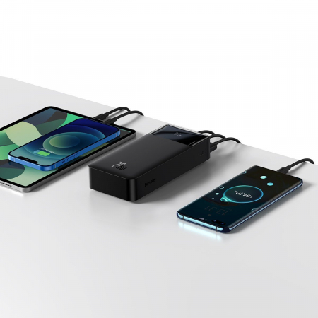 Powerbank Baseus Bipow 30000mAh, 2xUSB, USB-C, 20W (black) [7]