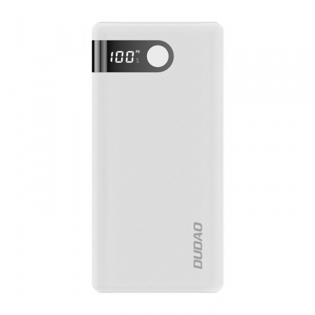 Powerbank Dudao 20000 mAh 2x USB / USB tip C / micro USB 2 A cu ecran LED alb (K9Pro-05) [0]