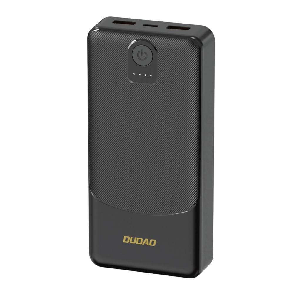 Baterie externă - Powerbank Dudao K10Pro 20000mAh – Încărcător portabil 2.4A, 2 x USB-A, Design Slim, Negru