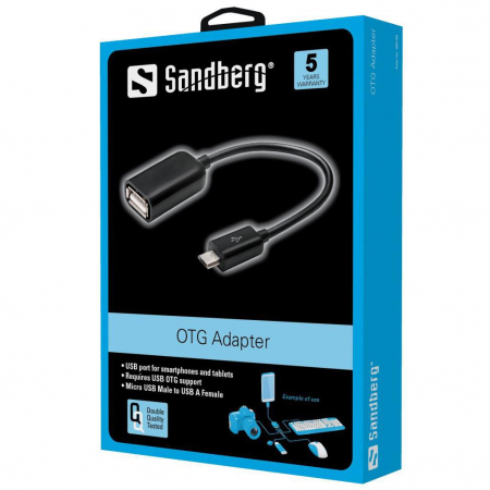 Sandberg OTG Adapter MicroUSB M - USB F [1]