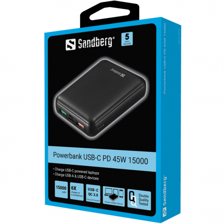 Sandberg Powerbank USB-C PD 45W 15000 [1]