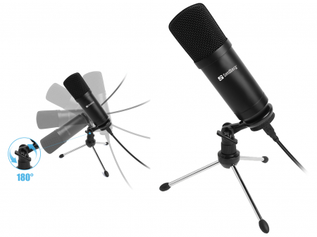 Microfoane - Sandberg Streamer USB Desk Microphone