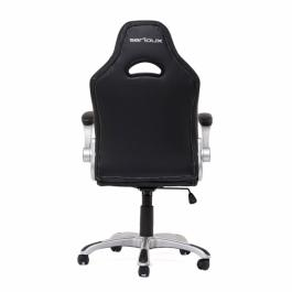 Scaun gaming/racing X by Serioux, Ares, ajustabil, piele sintetica, piston pe gaz, manere reglabile, baza stea cu 5 picioare, greutate maxima admisa 100Kg, negru/rosu [1]