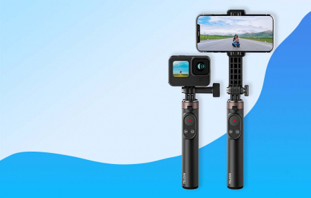 Selfie stick Telesin pentru smartphone-uri și camere sport cu telecomandă BT (TE-RCSS-001) [2]