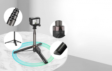 Selfie stick Telesin pentru smartphone-uri și camere sport cu telecomandă BT (TE-RCSS-001) [4]