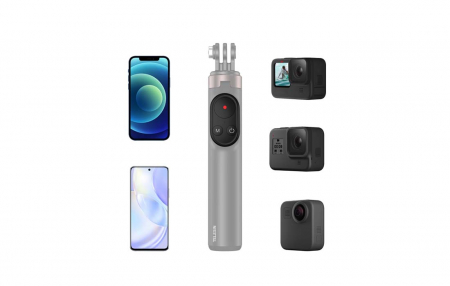 Selfie stick Telesin pentru smartphone-uri și camere sport cu telecomandă BT (TE-RCSS-001) [6]