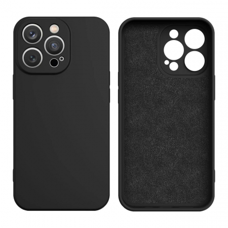 Huse telefoane mobile / Folie de protecţie - Husa din silicon Husa din silicon iPhone 14 Pro Max neagra
