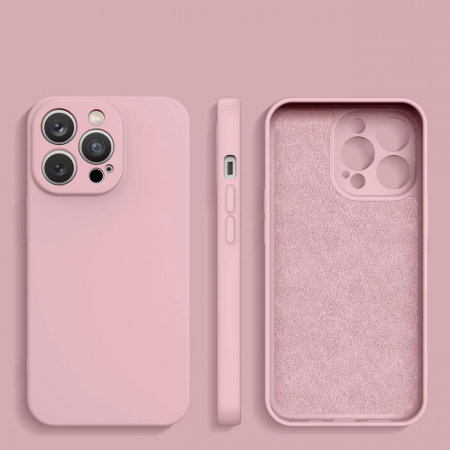 Husa din silicon Husa din silicon pentru iPhone 14 Pro roz [1]
