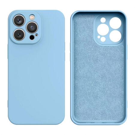 Husa din silicon Husa din silicon iPhone 14 Pro albastru deschi [0]