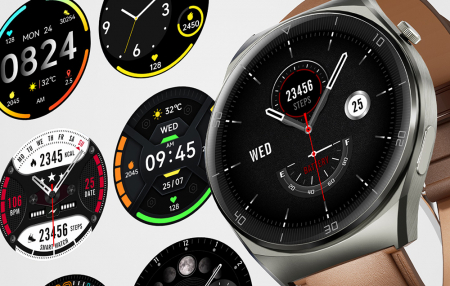 Smartwatch 2 ultra Aukey SW-2U (piele maro) [2]